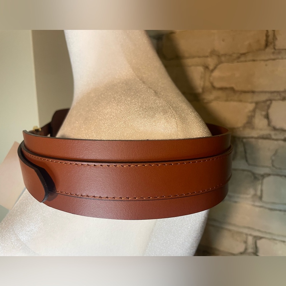 J. Crew Factory Leather Waist Belt, Camel, Sz M/L or XL Please see measurements - Picture 7 of 16
